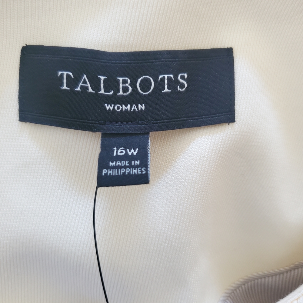 NWT Talbots Butter Yellow Women's Suit Jacket Size 16W - Picture 3 of 9